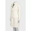 White dress with tie and jacket