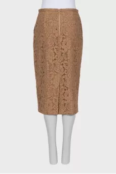 Brown lace skirt