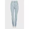 Skinny fit combination jeans