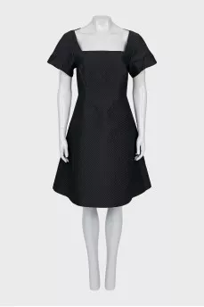 Black A-line dress