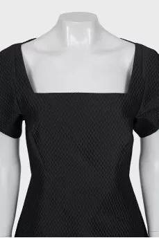 Black A-line dress