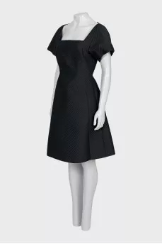 Black A-line dress