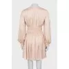 Dress with gathers at the waist