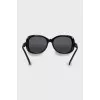 Black rectangular sunglasses