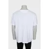 Men's T-shirt with relief embroidery