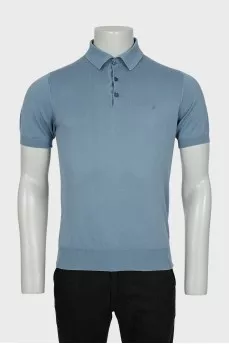 Men's polo shirt in blue