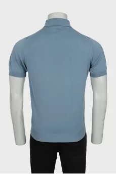 Men's polo shirt in blue