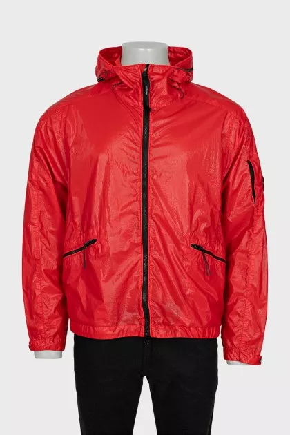Men's windbreaker red