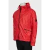 Men's windbreaker red