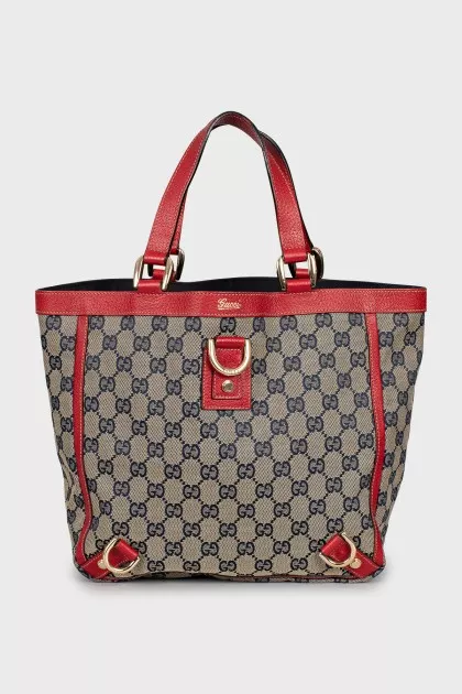 Canvas bag with short handles