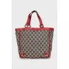 Canvas bag with short handles