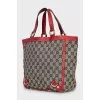 Canvas bag with short handles