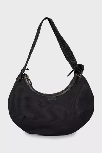 Vintage bag with woven handle