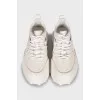 White leather sneakers