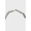 Silver necklace with massive crystal