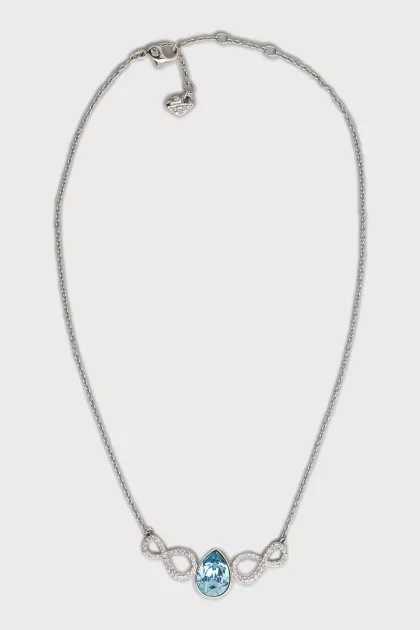 Necklace with blue crystal