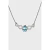 Necklace with blue crystal