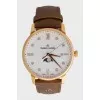 Gold watch with diamonds