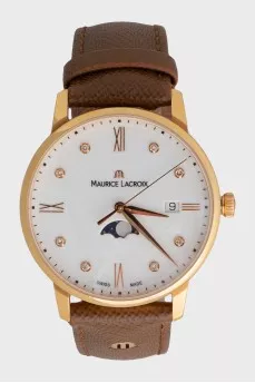 Gold watch with diamonds