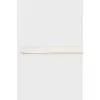 White leather belt with buckle
