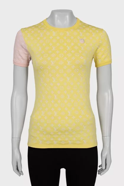 Slim fit t-shirt with signature monogram