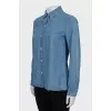 Blue long sleeve shirt