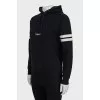 Black hoodie with embroidered logo
