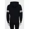 Black hoodie with embroidered logo