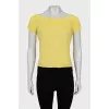 Yellow Crew Neck Top