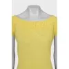 Yellow Crew Neck Top