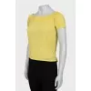 Yellow Crew Neck Top