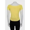 Yellow Crew Neck Top