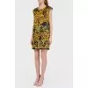 Shift dress in abstract print