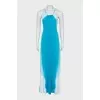 Blue sundress with thin straps