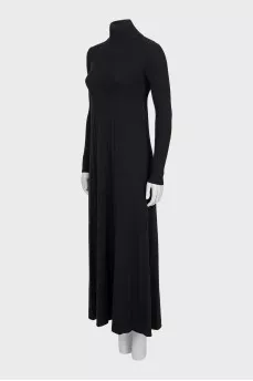 Maxi dress with high neck