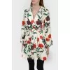Flower print cloak