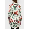 Flower print cloak