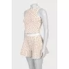 Printed top and shorts suit