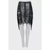 Black fringe skirt
