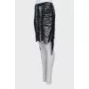 Black fringe skirt