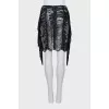 Black fringe skirt
