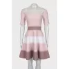 Pink dress with mesh insert