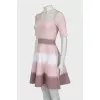 Pink dress with mesh insert