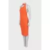 Orange dress with open back