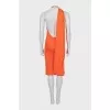Orange dress with open back