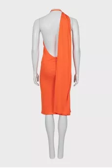 Orange dress with open back