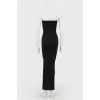 A tight -fitting dress with lacing in front