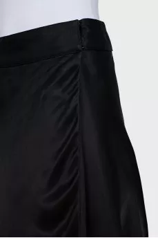Wide fit silk skirt