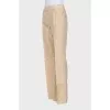 Silk trousers with arrows