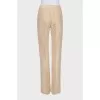 Silk trousers with arrows